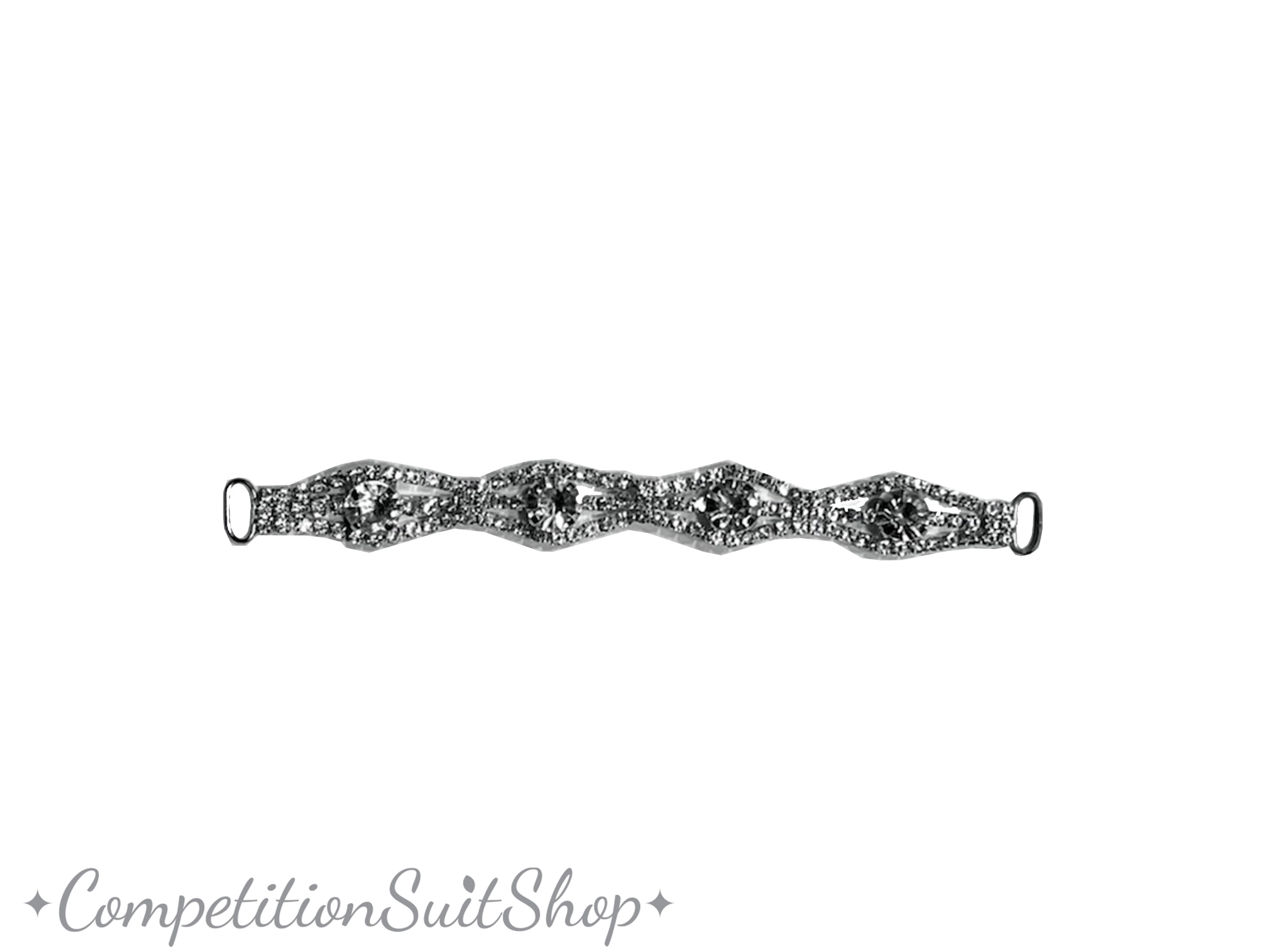 Gemmed Infinity  Large Bottom connector